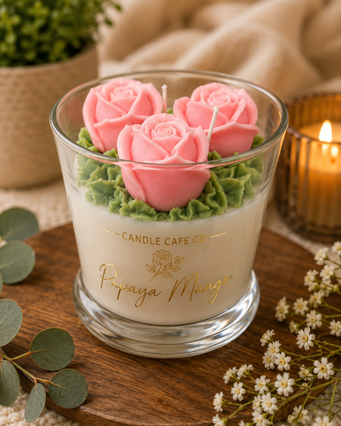 Rose Bouquet Candle