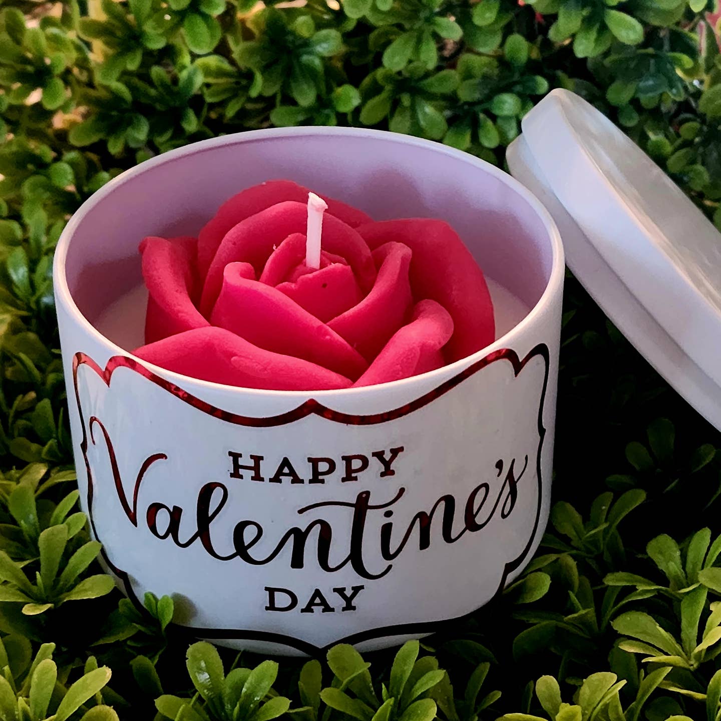 Rose Candle in Tin