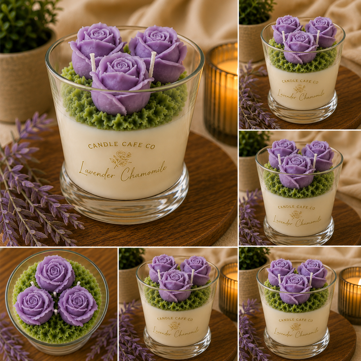 Rose Bouquet Candle
