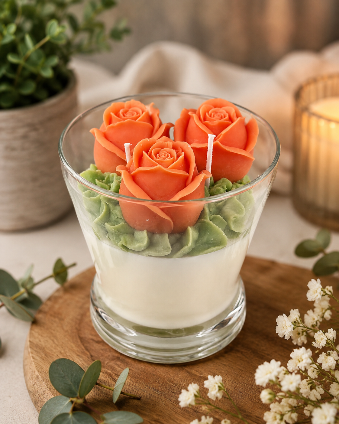 Rose Bouquet Candle