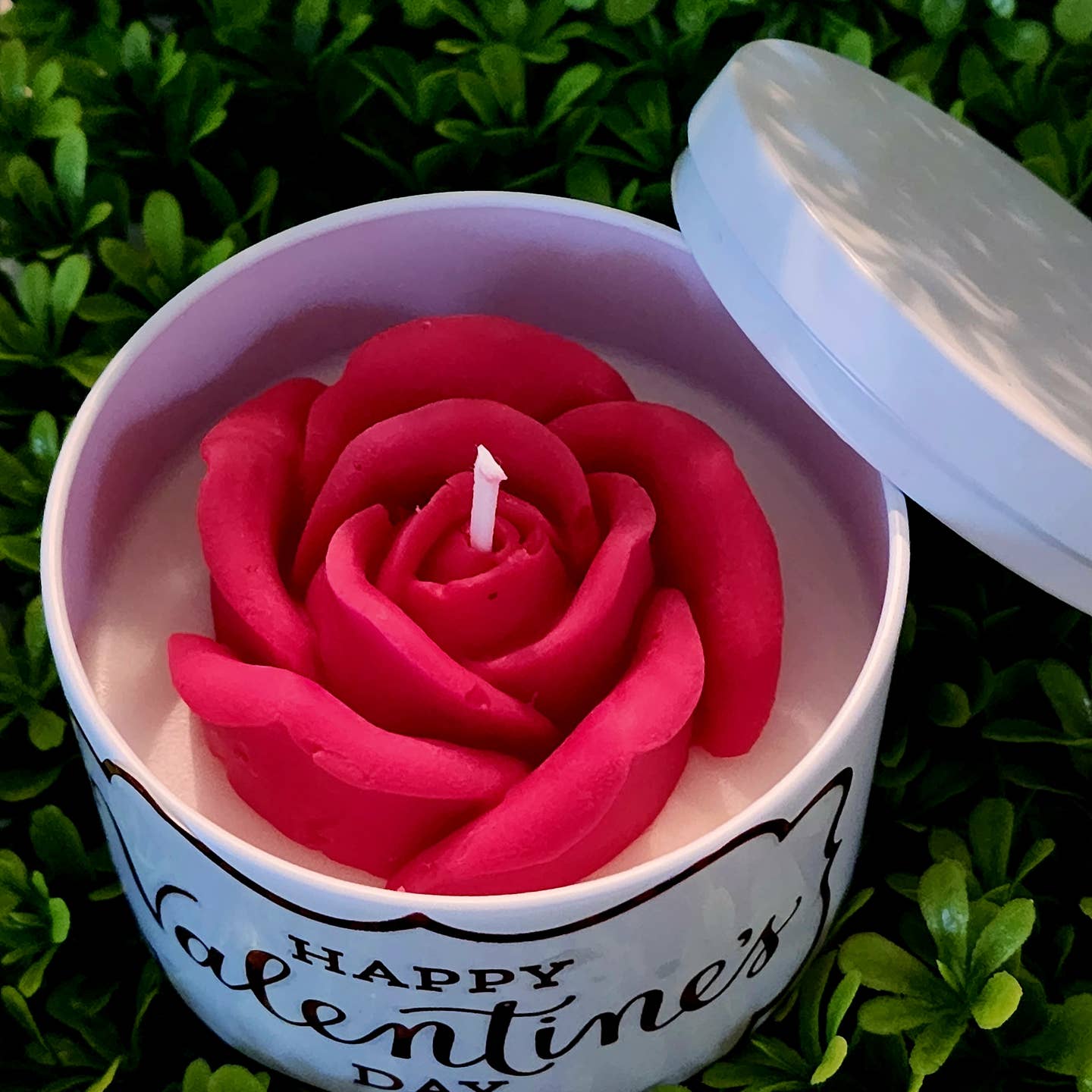 Rose Candle in Tin