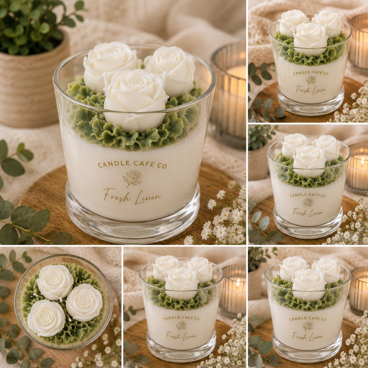Rose Bouquet Candle
