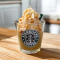 Cafe themed scented soy wax candle