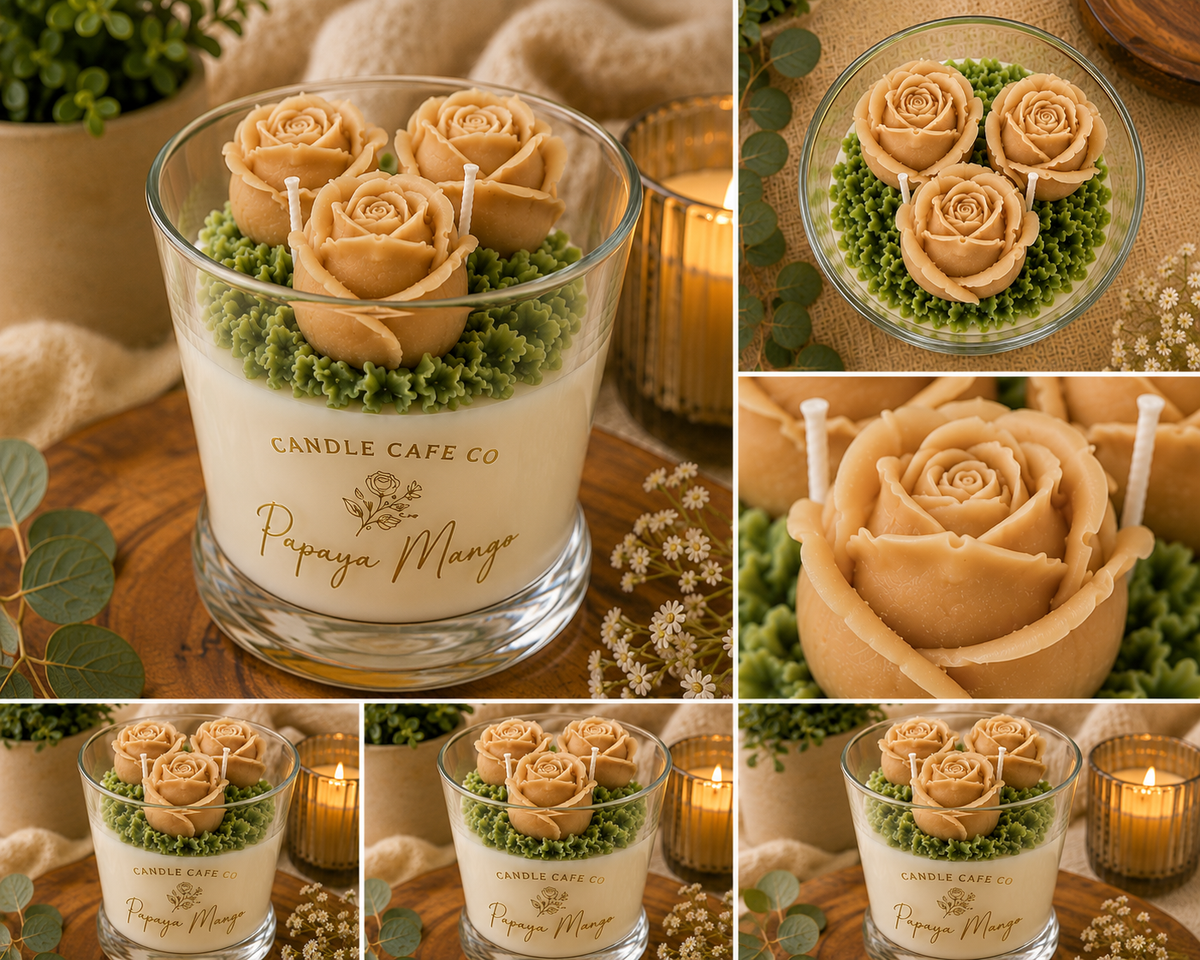 Rose Bouquet Candle