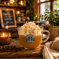 starbucks cafe theme scented soy wax candle