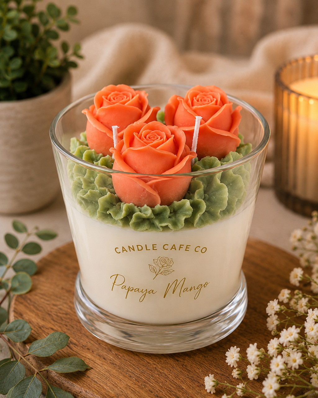 Rose Bouquet Candle