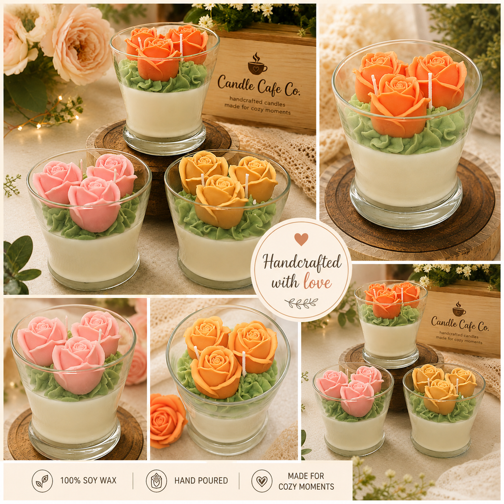 Rose Bouquet Candle