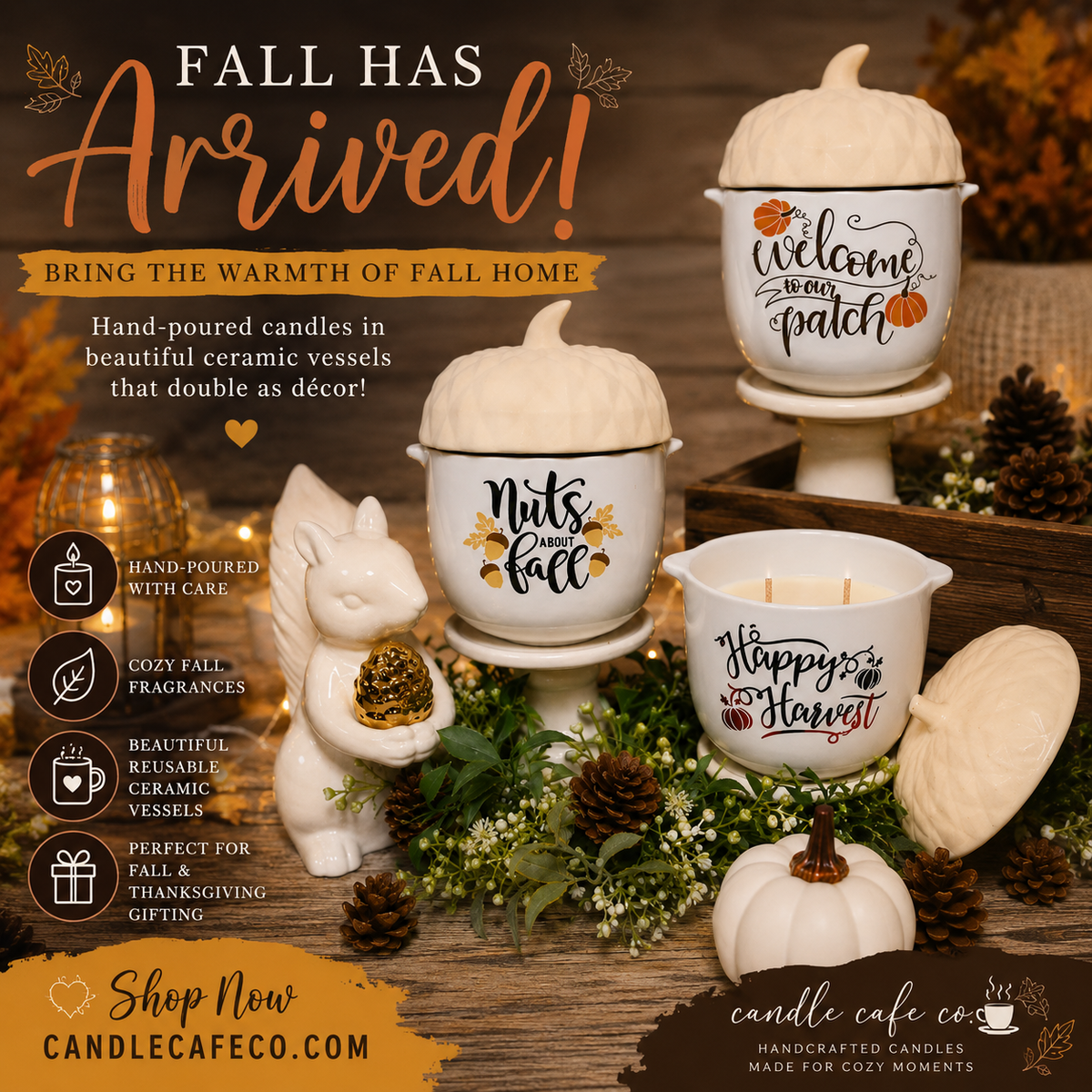 Acorn Jar Soy Wax Candle