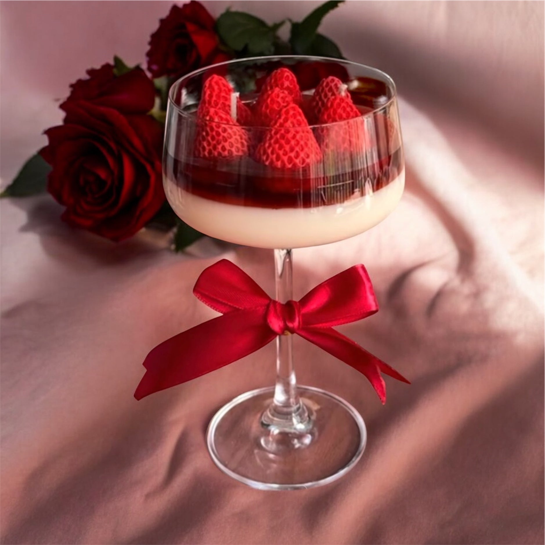 Strawberry champagne soy candle