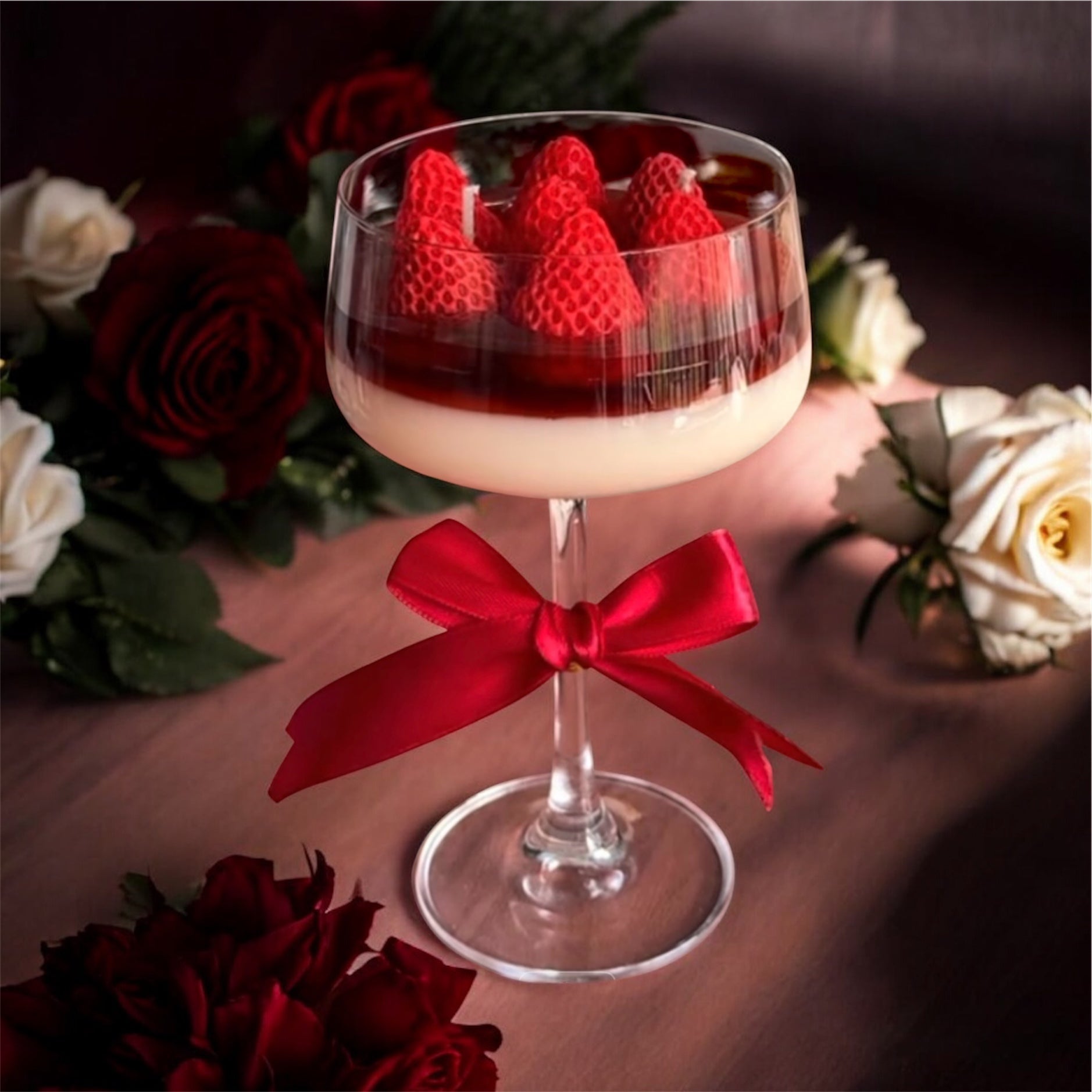 Strawberry champagne soy candle