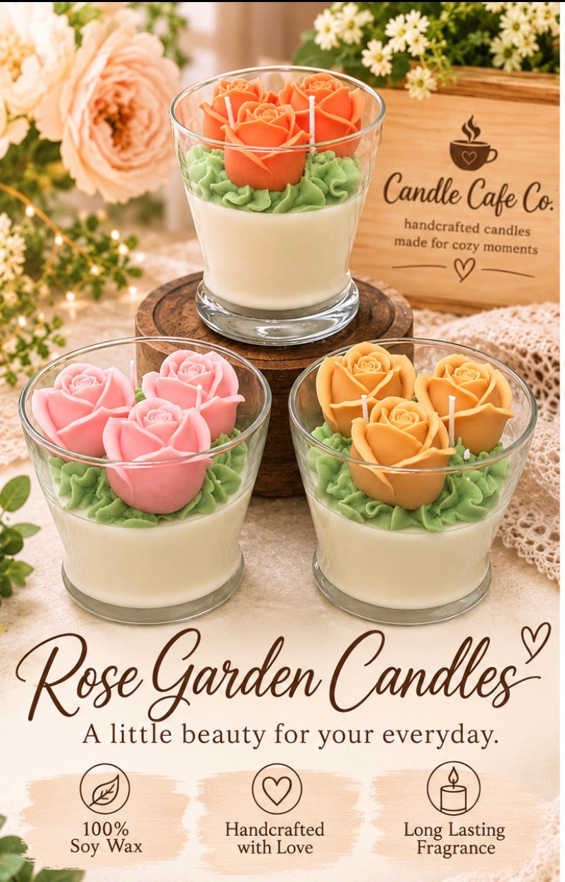 Rose Bouquet Candle