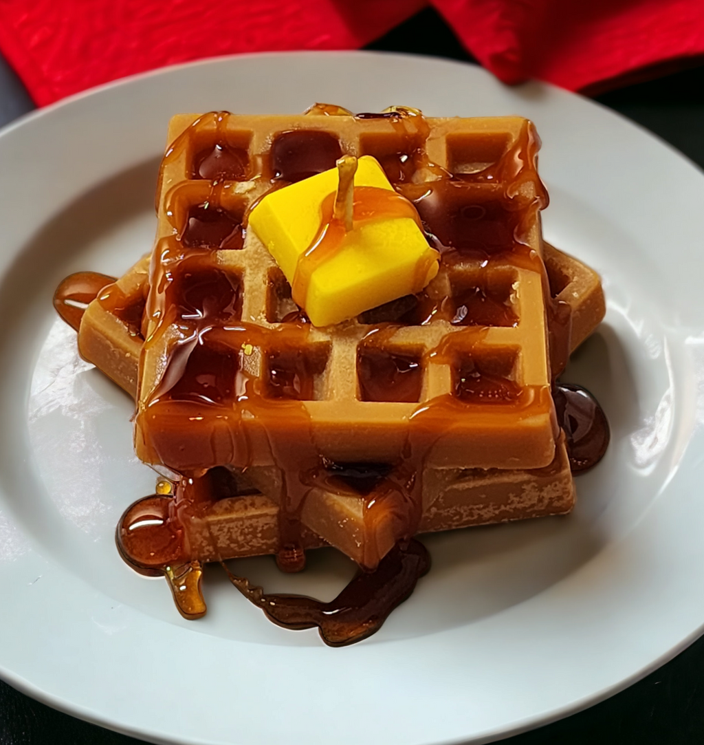 Waffle soy wax candle