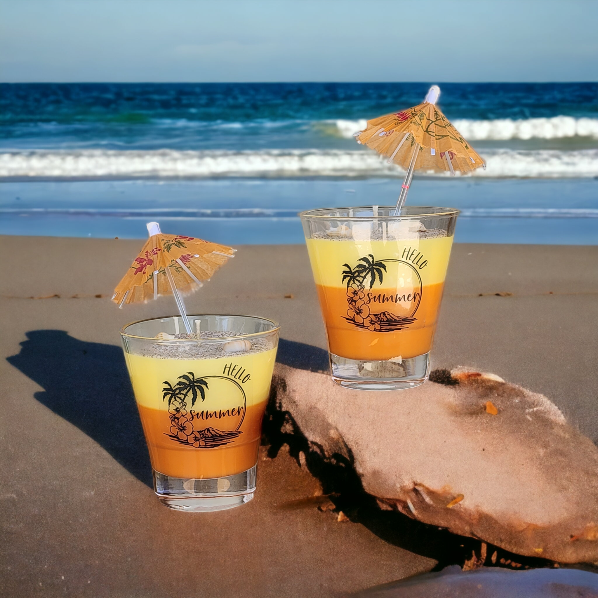 Beach Life Ombre Candle