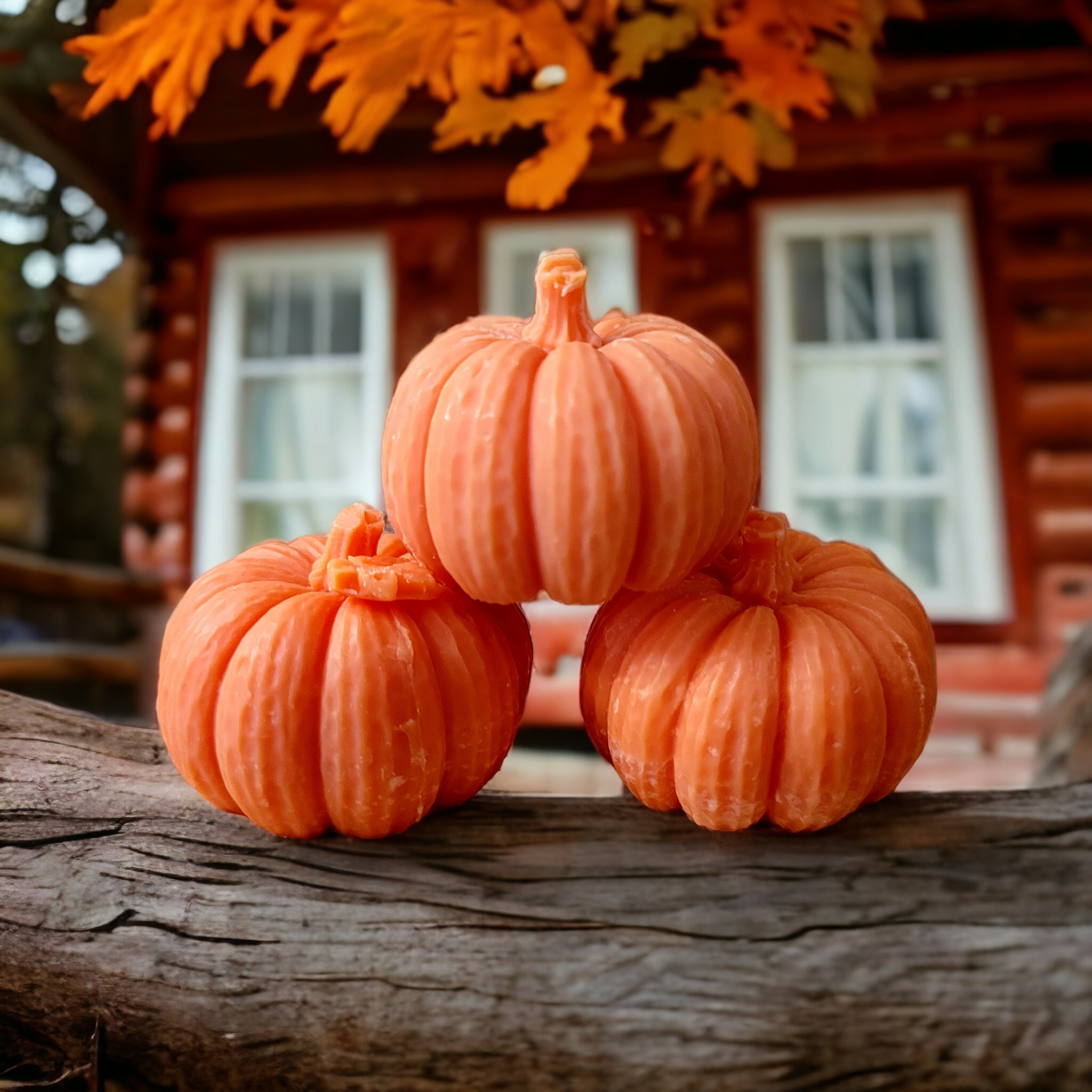 Pumpkin Wax Melts In Decorative Gumball Pumpkin Shaped Container