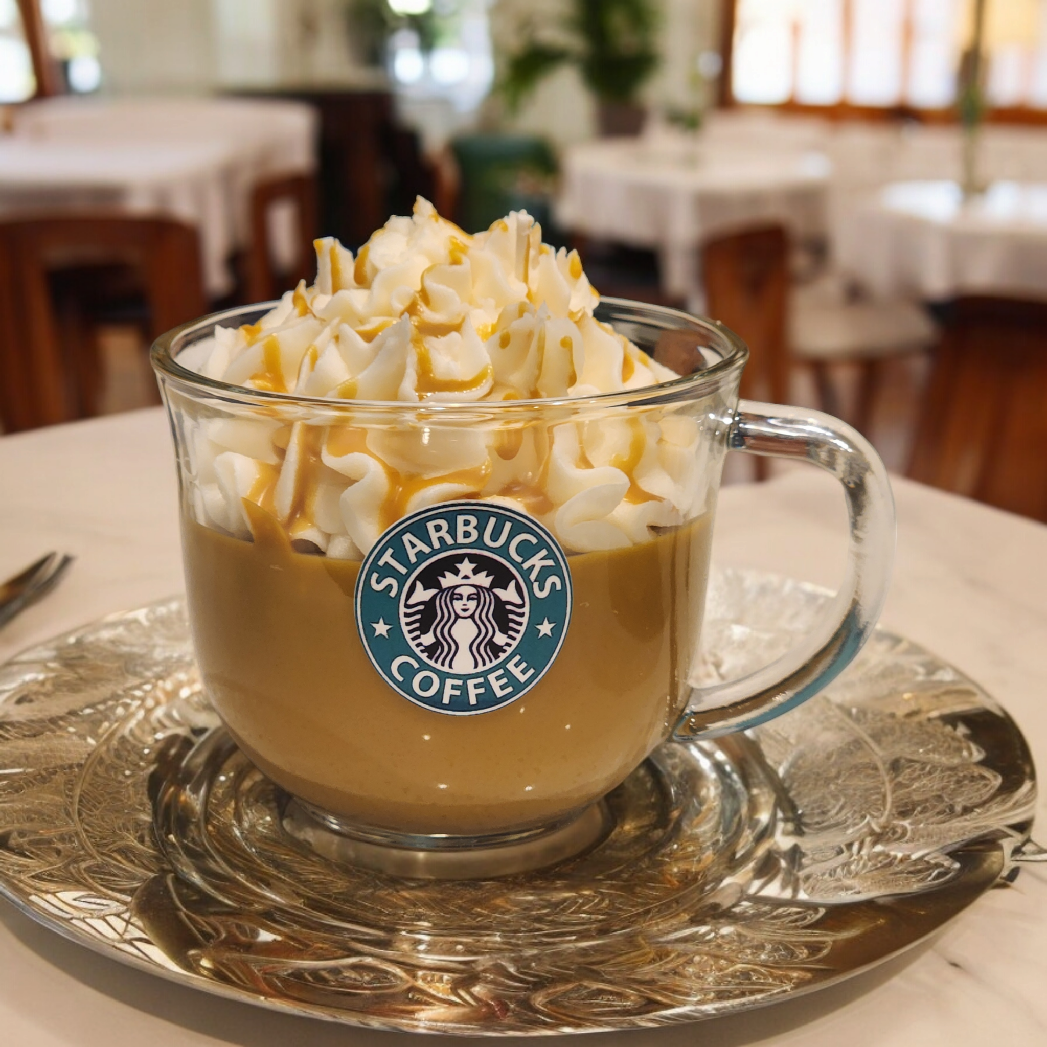 starbucks cafe theme scented soy wax candle