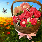 Bouquet Soy Wax Candles/Wax Melts In Gift Basket