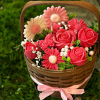 Bouquet Soy Wax Candles/Wax Melts In Gift Basket