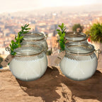 Elegant Soy Wax Candle with Gold Handle