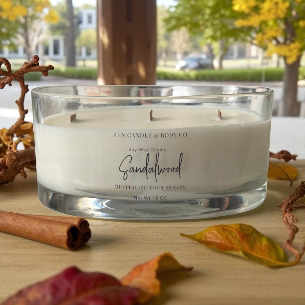 Elegant Oval Jar Soy Candle