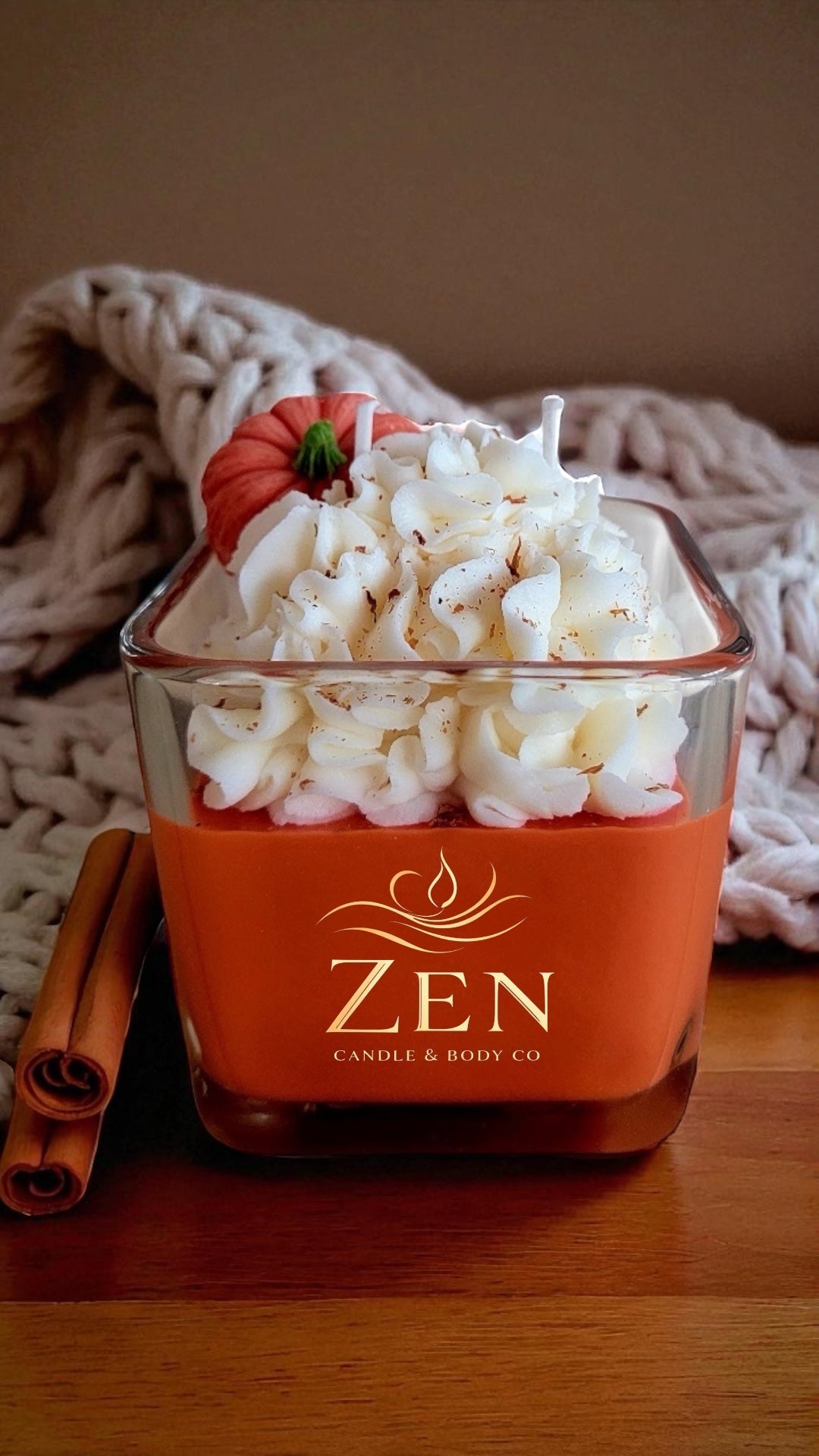 Pumpkin Scented Soy Wax Candle
