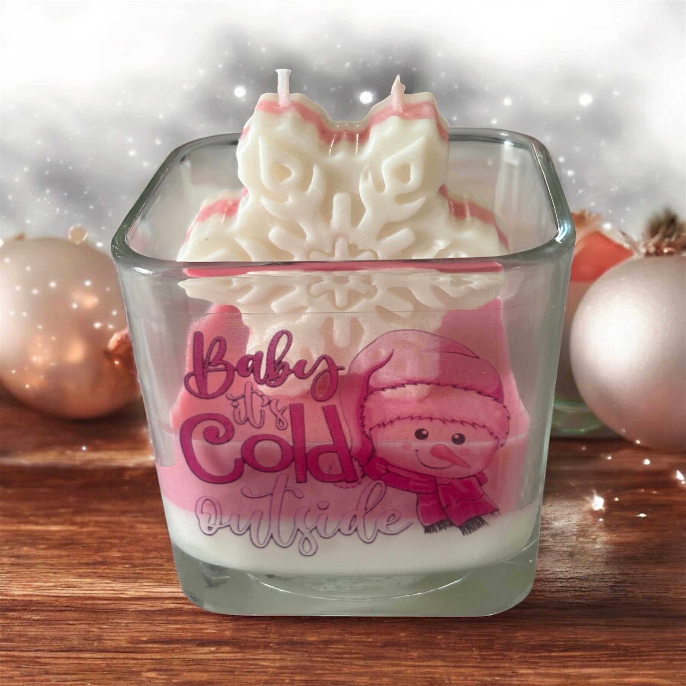 Baby It's Cold Outside Pink Collection Soy Wax Candle