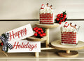Santa reindeers soy wax candle