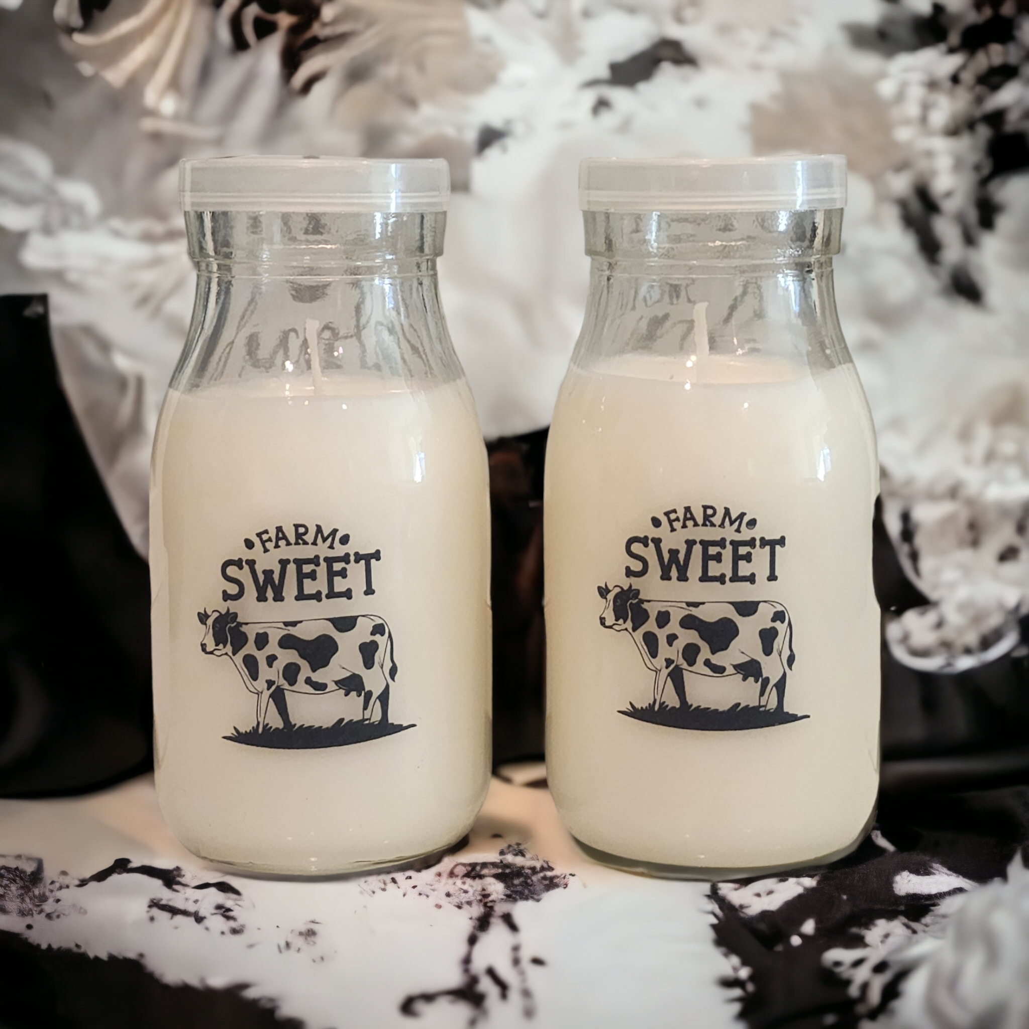 Farm Fresh Milk theme soy wax candle