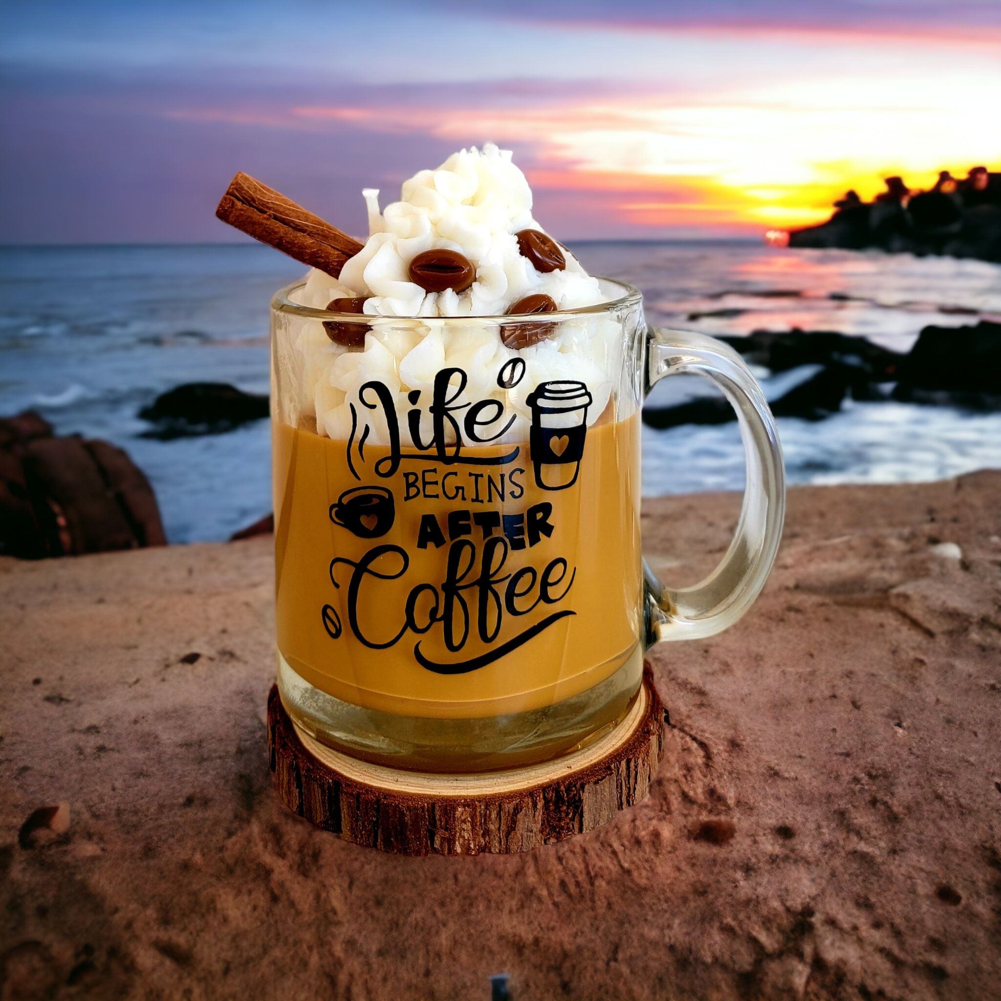 Life Begins After Coffee Soy Candle