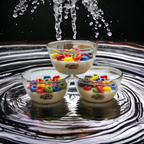 Froot loops scented soy wax candle in bowl