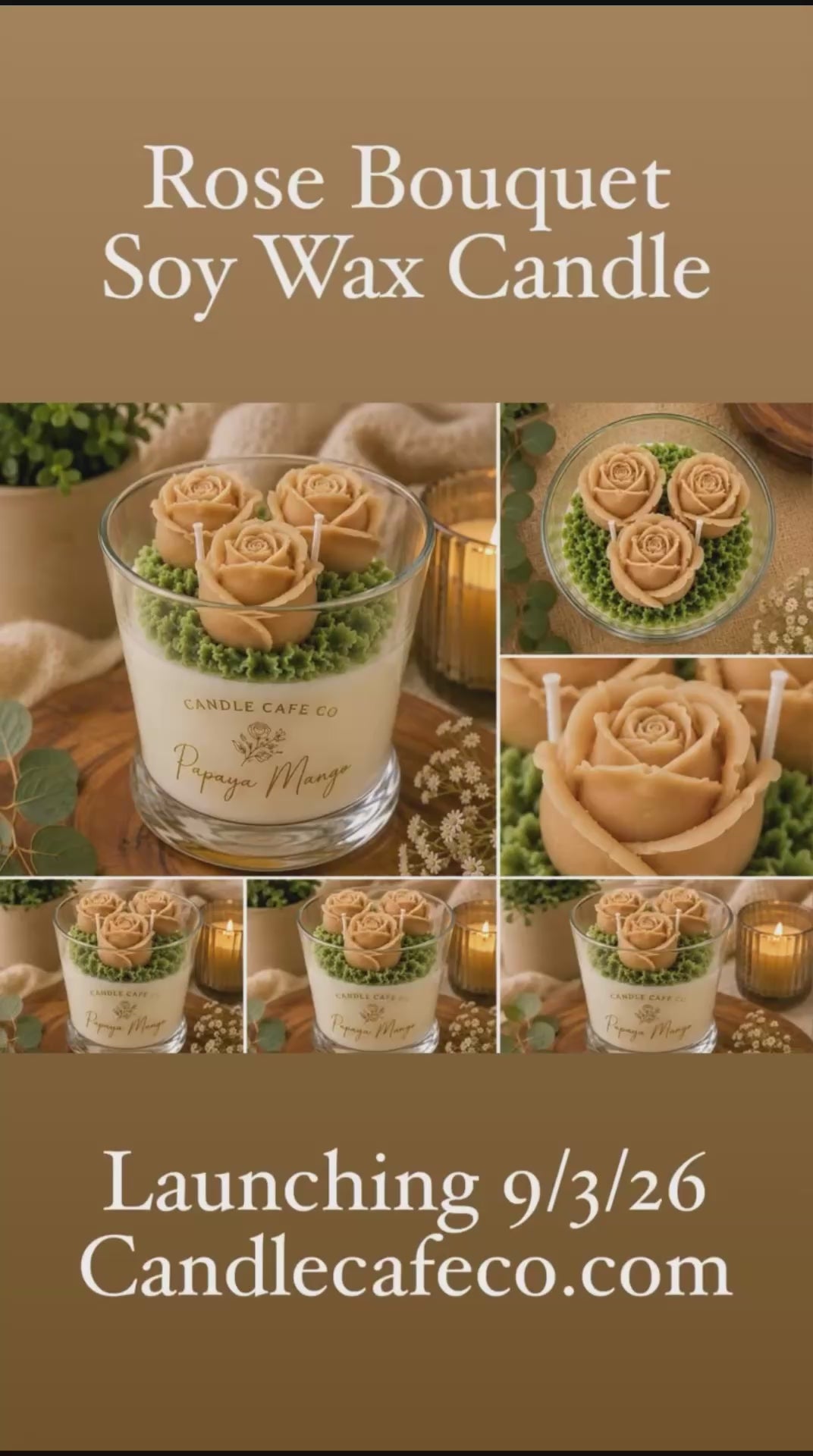 Rose Bouquet Candle